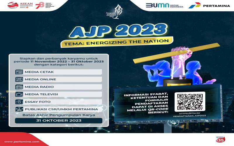 Anugerah Jurnalistik Pertamina 2023 Usung Tema Energizing The Nation