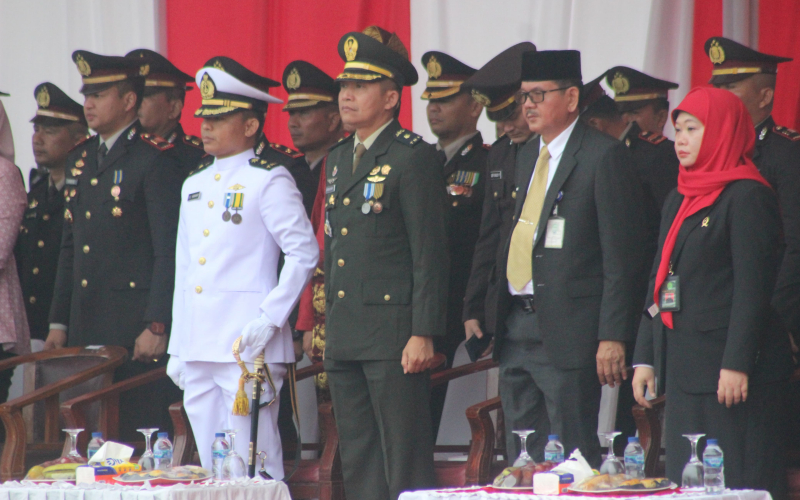 Kodim Dumai Ikut dalam Upacara Peringatan Hari Ulang Tahun Bhayangkara ke 79