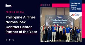 Philippine Airlines Names ibex Contact Center Partner of the Year