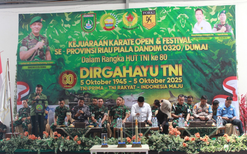 Piala Dandim 0320 Dumai: Ajang Karate se-Riau untuk Cetak Atlet Berprestasi