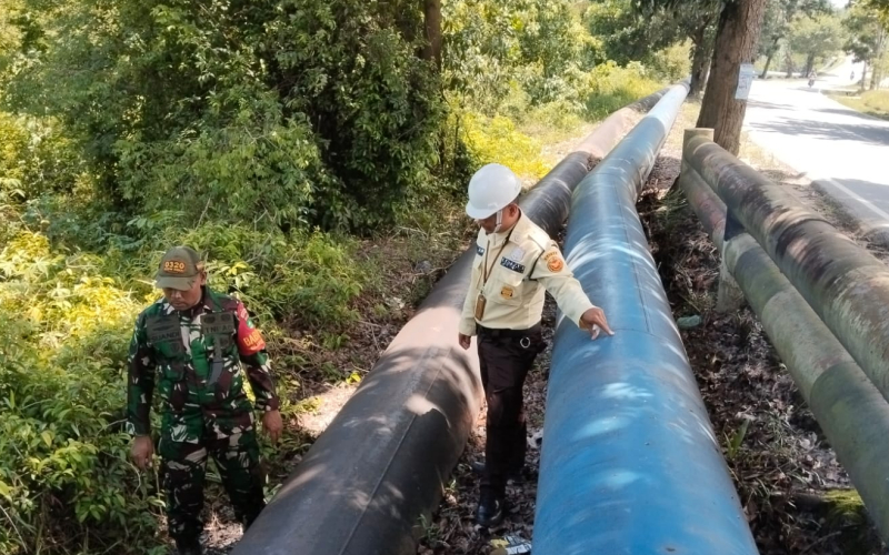 Sinergi Lapangan: Koramil 01 Dumai, SKK Migas, dan Pertamina Gelar Patroli Pengamanan Pipa