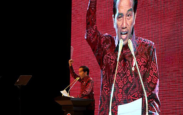 Di HUT PDI-P, Jokowi Membanggakan Berbagai Capaian Pemerintah