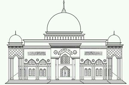 Pembangunan Masjid Al-Hassanah dan Pustaka Hasil Dari Swadaya Masyarakat