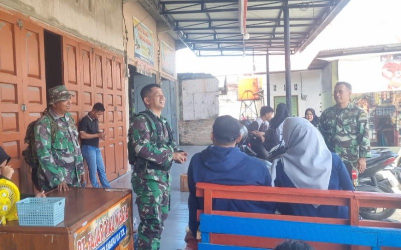 Kodim 0320 Dumai Gelar Patroli Gabungan Komduk dan Komcad di Bukit Kapur