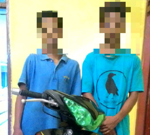 2 Remaja Asal Kampar ini Bonyok Dimassa saat Kepergok Curi Motor di Pasar Pagi Arengka Pekanbaru