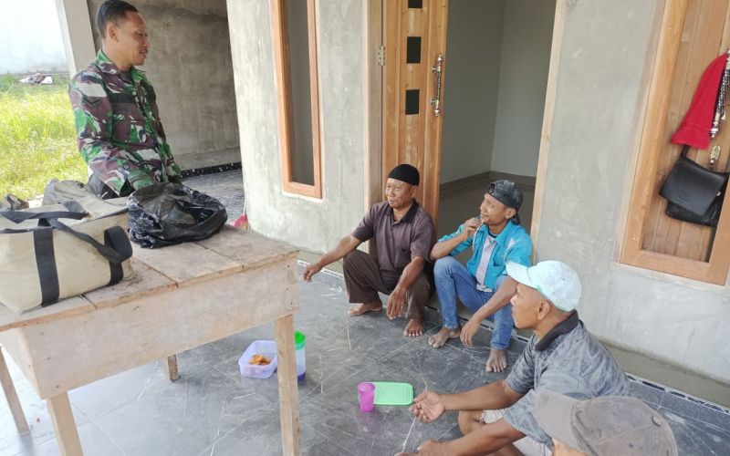 Rangka Penguatan Binter, Ini yang Dilakukan Babinsa Koramil 02