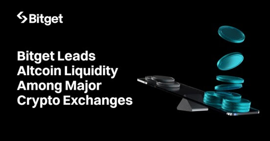Bitget Leads Altcoin Liquidity Among Major Crypto Exchanges, According to CoinGecko Report