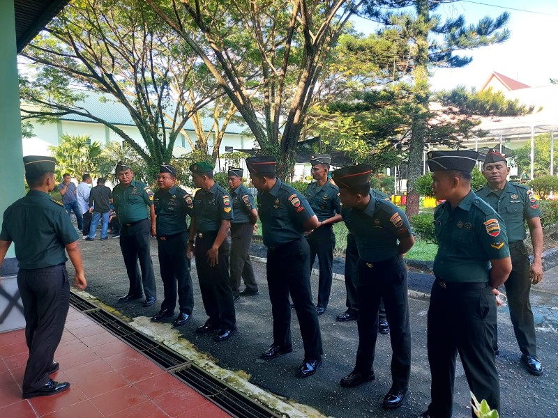 Kodim Dumai Gelar Tes Urine, Komitmen Menjaga Lingkungan TNI Bersih dari Narkoba