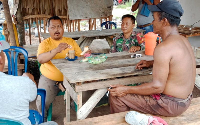 Serda Bambang Irwanto Giat Komunikasi Sosial dengan Tokoh Pemuda