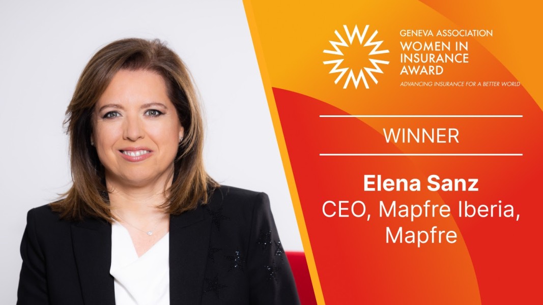 Geneva Association Women in Insurance Award honours Elena Sanz, CEO Mapfre Iberia, for outstanding, people-centred leadership