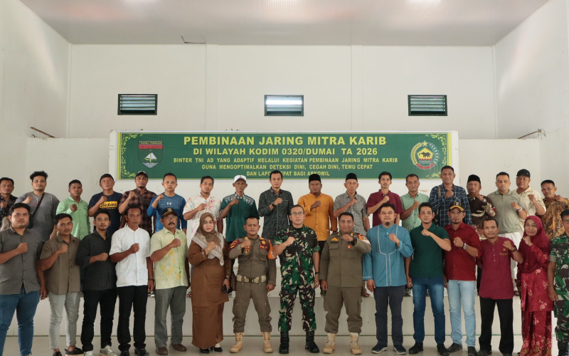 Kodim 0320 Dumai Kenalkan Pemanfaatan Medsos Jaring Mitra Karib kepada Masyarakat