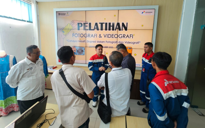 Dukung Difabel, Pertamina Patra Niaga Dumai Gandeng PWI Adakan Pelatihan Visual