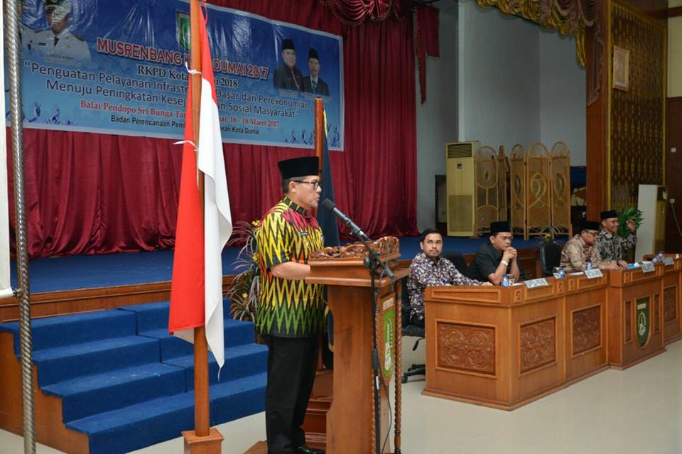 Walikota Buka Musrenbang Tingkat Kota Dumai 2017