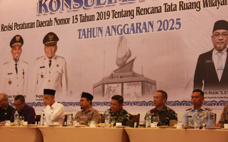 Kodim 0320 Dumai Dukung Revisi RTRW dalam Konsultasi Publik Pemko Dumai