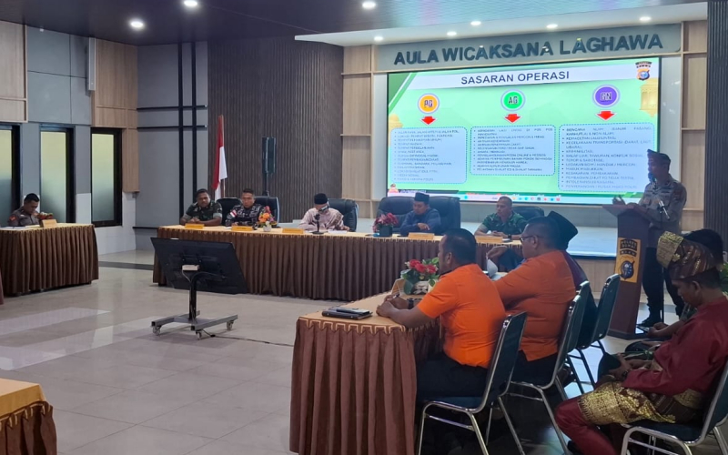 Perkuat Sinergi Pengamanan Lebaran, Kodim Dumai Hadiri Rakor Operasi Ketupat Lancang Kuning