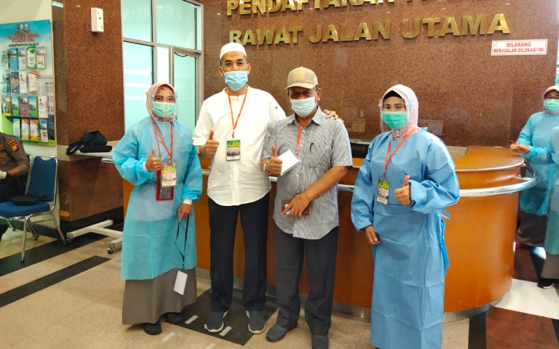 Paisal Amris Jalani Tes Kesehatan di RSUD Arifin Achmad Pekanbaru