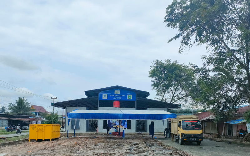 Masyarakat Antusias, Pasar Rakyat Lepin Dumai Gelar Grand Opening