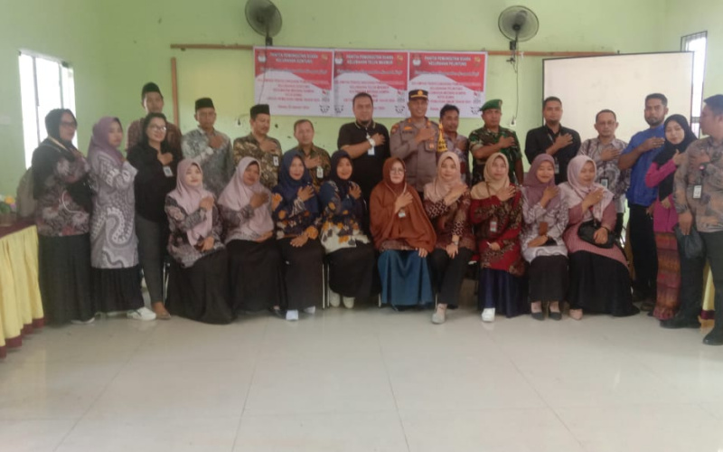 Koramil 02/BK Hadiri Pelantikan PPS Medang Kampai