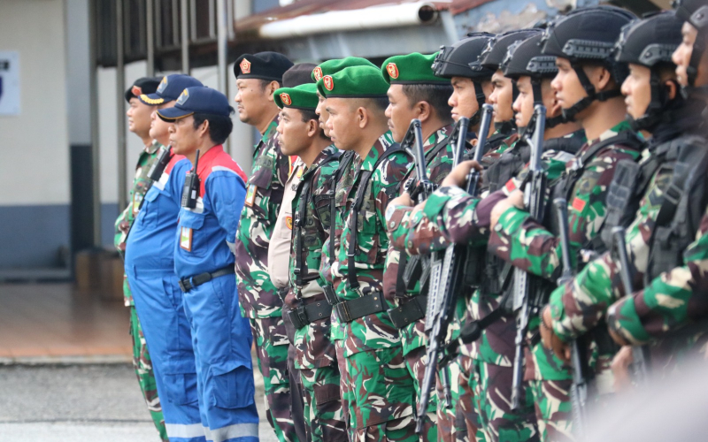Kodim 0320 Dumai Bersama TNI–Polri Gelar Apel Siaga Pengamanan Nataru