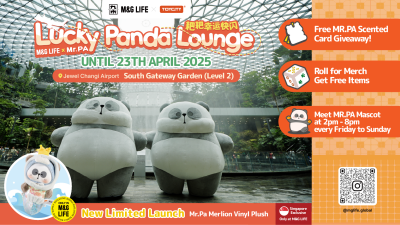 M&G LIFE Presents MR.PA Pop-Up at Jewel Changi Airport, Featuring Exclusive Launches and Interactive Fun