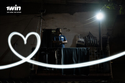 1win Lights Up 1,000 Households in Dharavi
