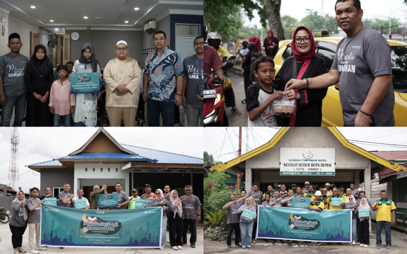Pelindo Multi Terminal Branch Dumai Bagikan Santunan dan Paket Ramadan kepada Masyarakat