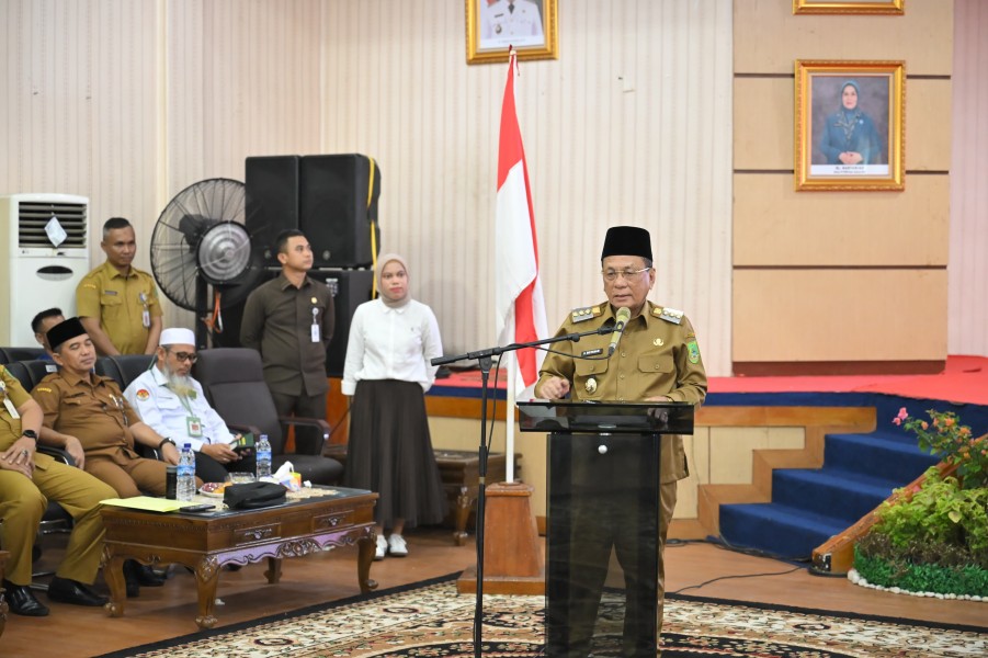 Bupati Rohil Buka Secara Resmi Bimbingan Manasik Haji Tingkat Kabupaten Tahun 2025