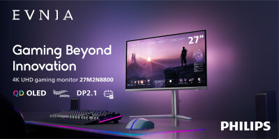 Philips Evnia launches the 4th Gen QD-OLED Gaming Monitor, elevating the ultimate gaming experience, along with 4K 240Hz Refresh Rate and DP 2.1 Ports