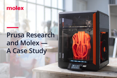 Molex Collaborates with Prusa Research to Scale Rapid Growth Trajectory for 3D-Printing Pioneer