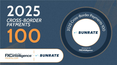 SUNRATE Named Among Top 100 Cross-Border Payment Companies for 2025 by FXC Intelligence