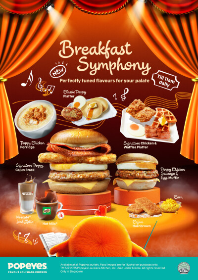 Wake Up to a Symphony of Flavour as Popeyes® Singapore Launches First-Ever Breakfast Menu
