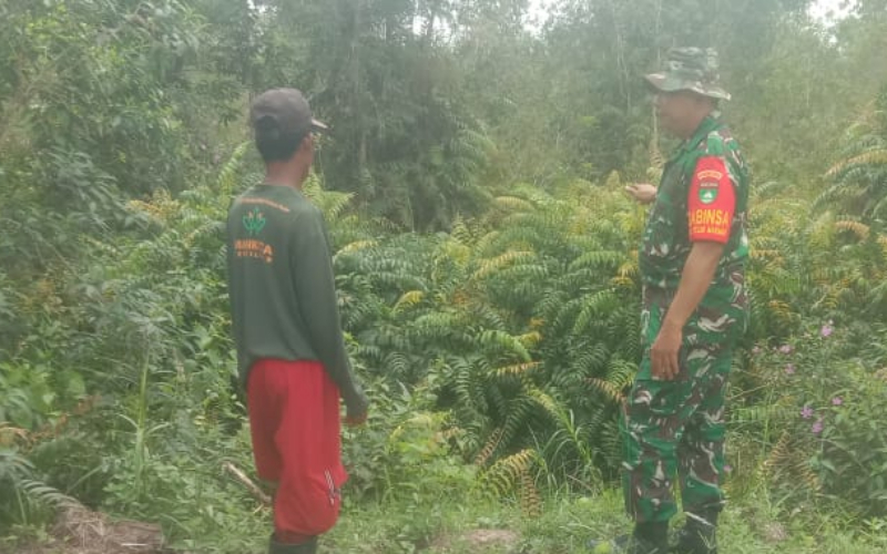 Patroli Babinsa Koramil 02/BK Pastikan Wilayah Teluk Makmur Aman dari Titik Api