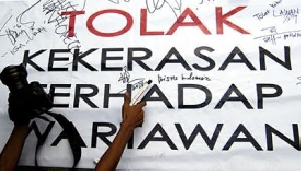 Kepala Dusun di Meranti Hajar Dua wartawan