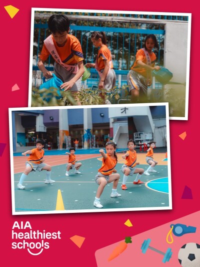 Hong Kong Champions of the AIA Healthiest Schools Competition 2024/25 -  Baptist (Sha Tin Wai) Lui Ming Choi Primary School and Salesians of Don Bosco Ng Siu Mui Secondary School  Win US$100,000 Prize and Advance to Regional Competition