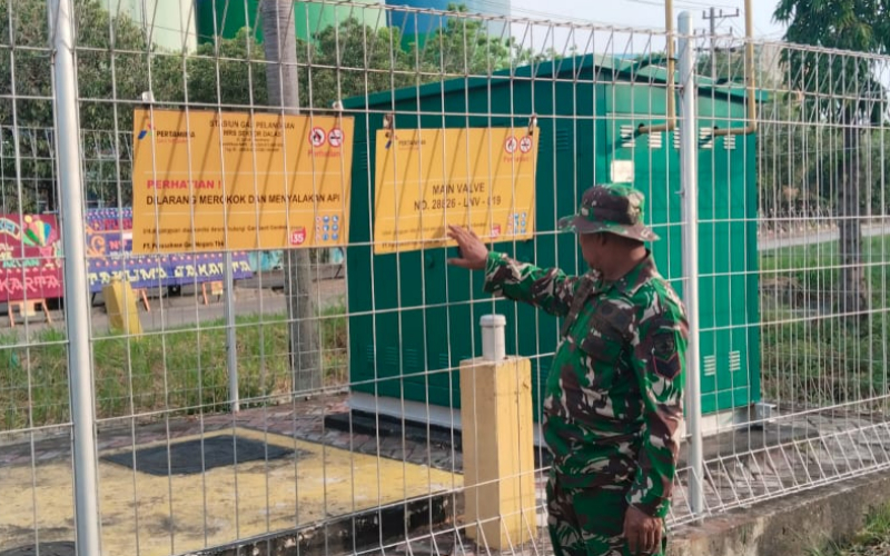 Sinergi TNI dan PT Perusahaan Gas Negara, Amankan Distribusi Gas di Kota Dumai