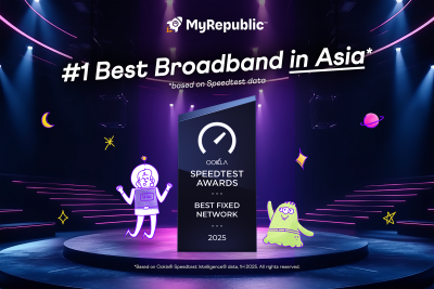 MyRepublic Diakui Sebagai #1 Best Fixed Network di Asia oleh Ookla®