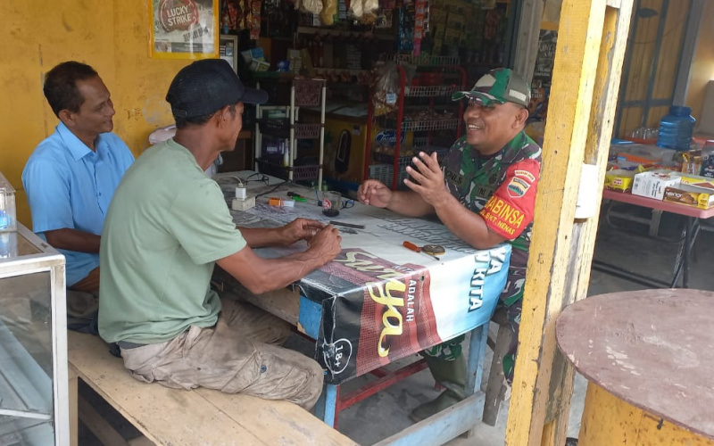 Personil Koramil 02 Bukit Kapur dengan Security Pertamina Patroli