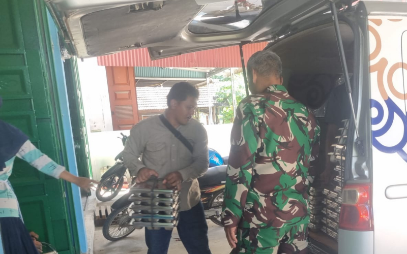 Pelda Andre Turut Pastikan Distribusi 2.162 Porsi Makanan Bergizi untuk Pelajar Dumai