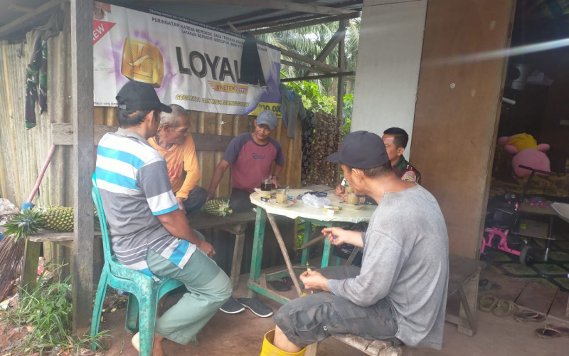 Koramil 03 Berdiskusi dengan Warga Terkait Keamanan