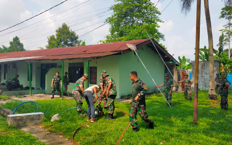 Letkol Inf Antony Tri Wibowo Pimpin Simulasi Penanganan Kebakaran