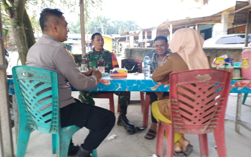 Komunikasi Sosial Giat Rutin Babinsa Gurun Panjang, Pererat Silaturahmi