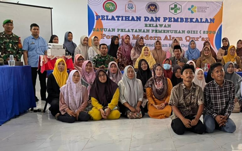 TNI Kawal Distribusi Makan Bergizi Gratis di Bagan Keladi