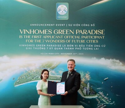 Vinhomes Green Paradise recognized as the first official participant of the global campaign 