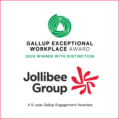 Jollibee Group Earns Gallup’s Highest Workplace Honor, Wins Engagement Award for Fifth Year