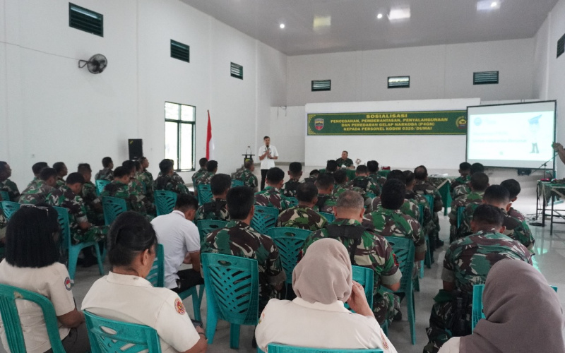 Sosialisasi P4GN kepada Personel Kodim 0320 Dumai