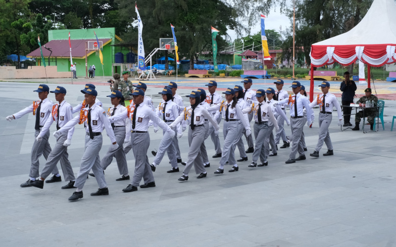 Peringati HUT TNI ke 79, Kodim Dumai Gelar Lomba Baris-berbaris