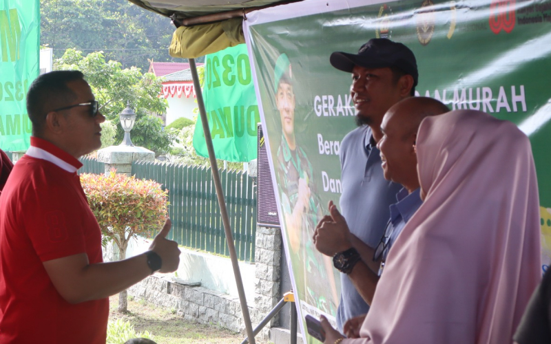 Dukung Ketahanan Pangan, Kodim Dumai Salurkan Beras SPHP