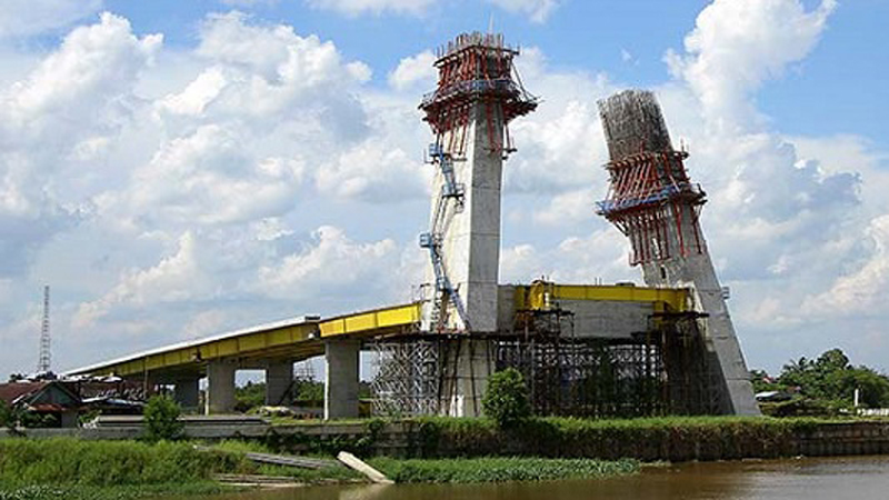 Pembangunan Molor, Kontraktor Jembatan Siak IV Tidak Didenda
