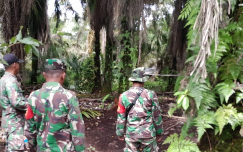Koramil 03 Cegah Kebakaran Hutan dan Lahan di Titik Rawan