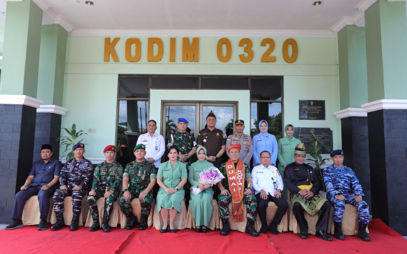 Lepas Sambut Dandim Dumai, Letkol Arm Herman Santoso Siap Lanjutkan Sinergi TNI dan Pemda
